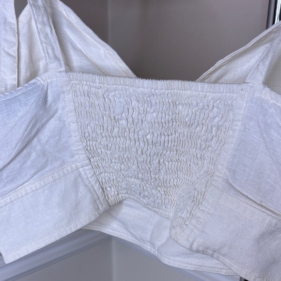 White Women's Topshop Top with Buckle Detail - Picture 5 of 6